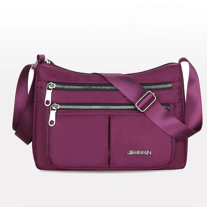 Waterproof Crossbody Bag for Women – Multi-Pocket Oxford Shoulder Bag