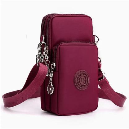 Multi-Pocket Crossbody Phone Bag – Lightweight Sling Purse with Adjustable Strap