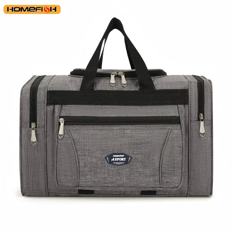 Waterproof Oxford Cloth Large Capacity Duffle Bag Men Hand Carry Business Travel Luggage Gym Fitness