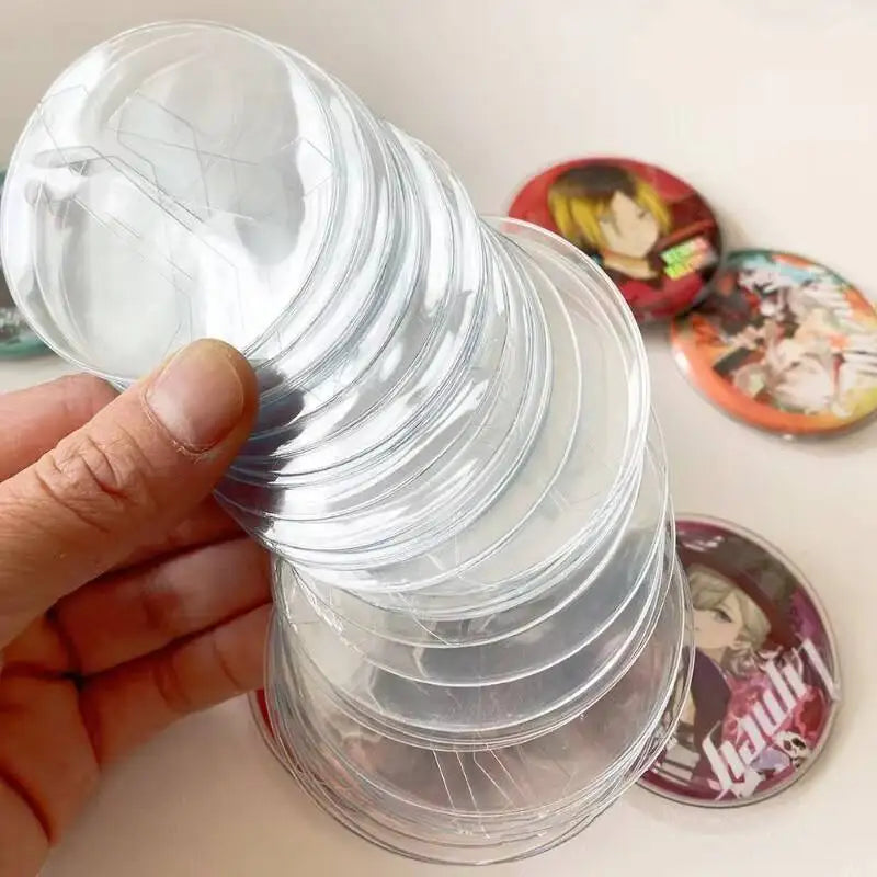 Badge Protector Covers for Ita Bag – Transparent Pin Display Sleeves