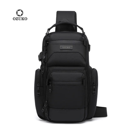 Men S Multi-Functional Lightweight Travel Hand-Held Oxford Fabric Waterproof Large-Capacity