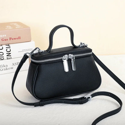 Head Layer Cowhide Women S Crossbody Bag Multi-Functional Handbag Shoulder All Ride Satchel Real