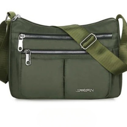 Waterproof Crossbody Bag for Women – Multi-Pocket Oxford Shoulder Bag