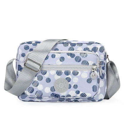 Nylon Crossbody Bag for Women – Lightweight Multi-Pocket Shoulder Bag