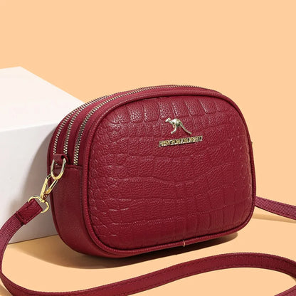 Crocodile PU Leather Women's Crossbody Bag – Light Luxury Shoulder Handbag