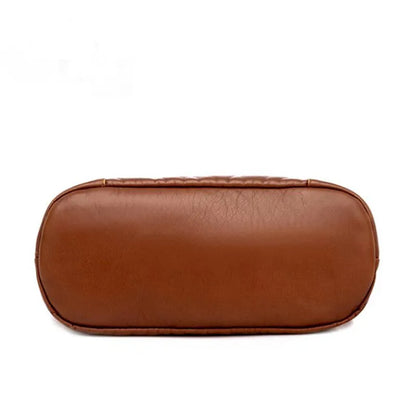 Soft Leather Crossbody Bag – Multi-Pocket Shoulder Messenger Purse
