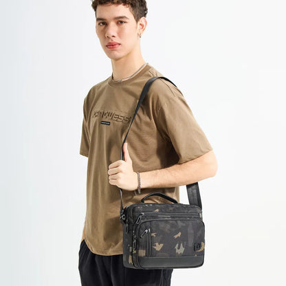 Men S Functional Shoulder Backpack Waterproof Large Capacity Multi-Function Diagonal Across Computer