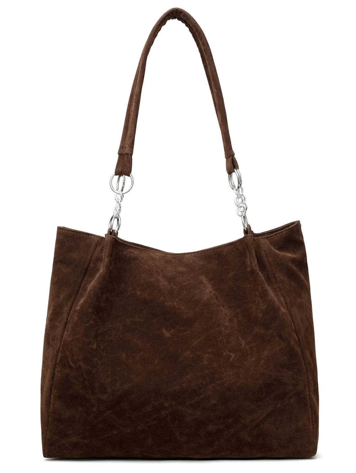 Suede Tote Bag – Large Capacity Vintage Women's Shoulder Handbag