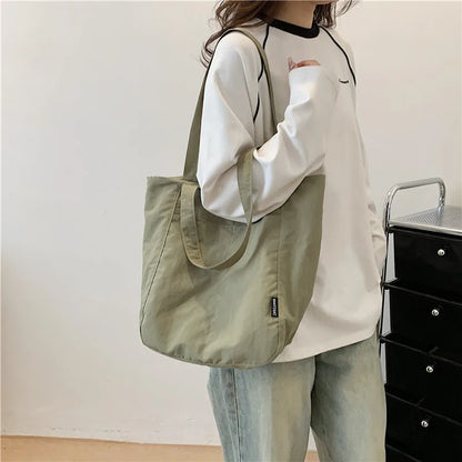 Nylon Women Shoulder Bag Large Capacity Shopping Bags Lightweight Versatile Tote Crossbody Bolsos