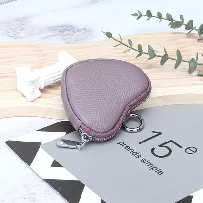Leather Purse Lady Creative Love Earphones Coin Storage Bag Schoolbag Pendant Mini Simple Small