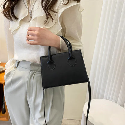 Mini Square Tote Bag with Crossbody Strap – Women's Handbag