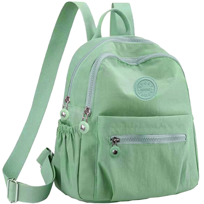 Daily Wear Simple Solid Tone Womens Backpack Lightweight Design
