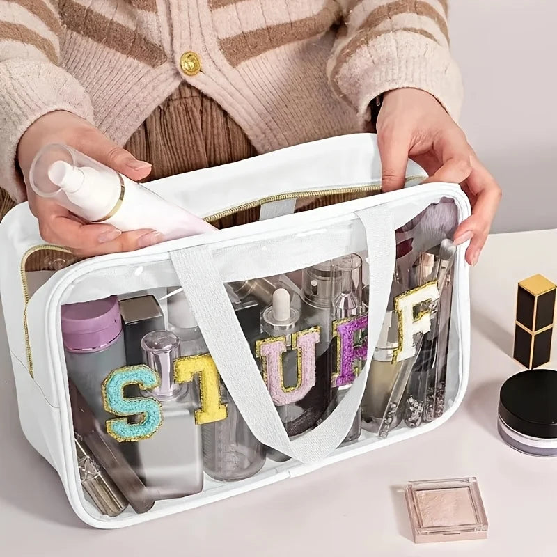 Clear Travel Toiletry Bag Large Capacity Cosmetic Organizer