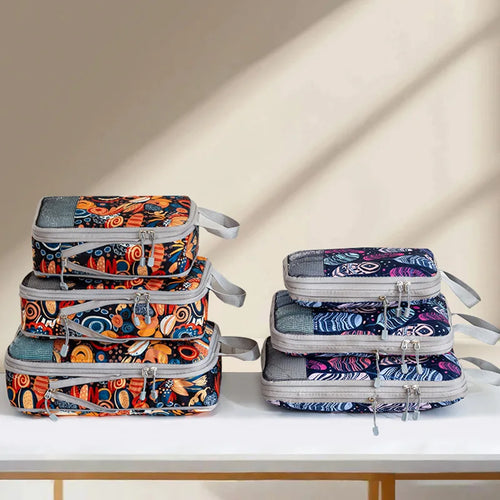 Printing Travel Storage Bag Compression Set Digital Toileting Makeup Clothes Shoes Luggage
