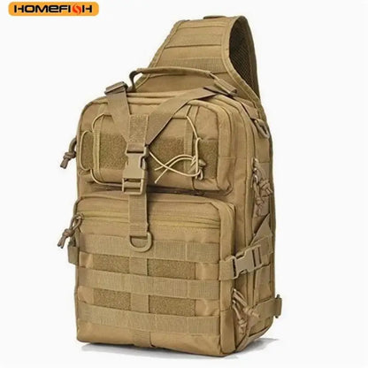Homefish Men S Multifunctional Tactical Shoulder Bag Waterproof Camouflage Chest Bag - Waterproof