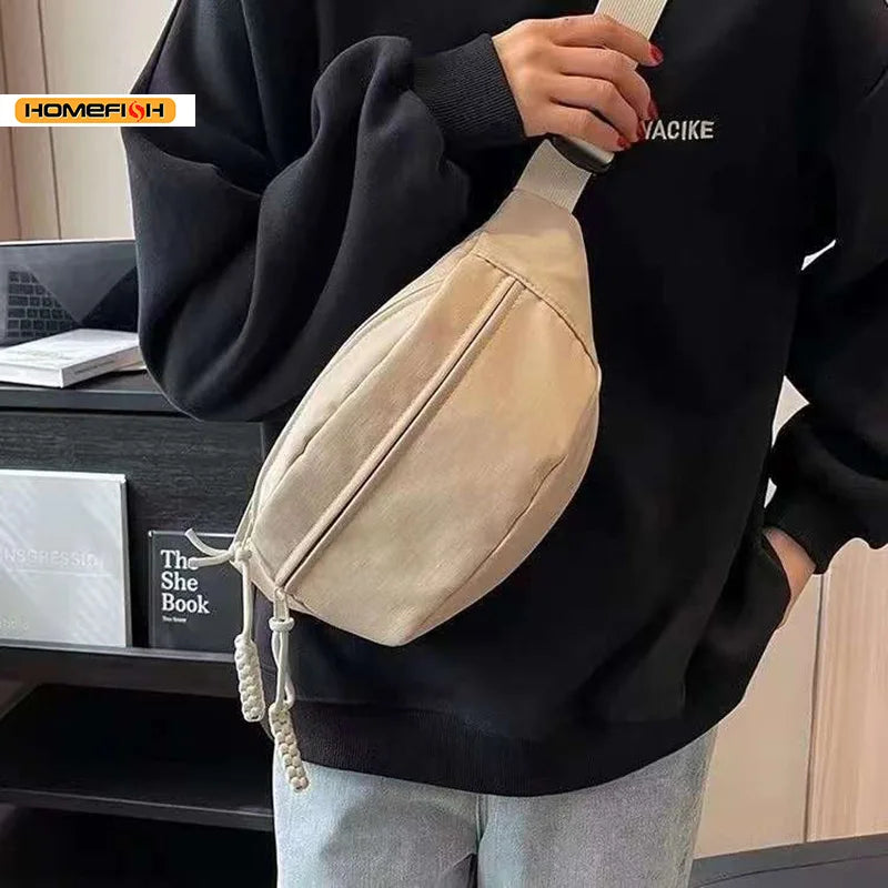 Homefish Men Women Casual Crossbody Chest Bag Versatile Sport Sling