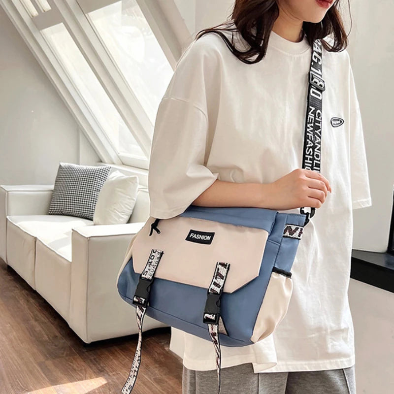 Commuter Versatile Anti Splash Crossbody Bag Casual Single Shoulder Large Capacity Lightweight Bag