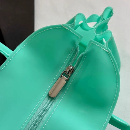 Pvc Single Bag Commuter Underarm Fashionable Large Capacity Women Shoulder Handbag Trendy Summer