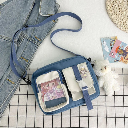 Stylish Nylon Small Messenger Bag Student Girls Chic Shoulder Bag