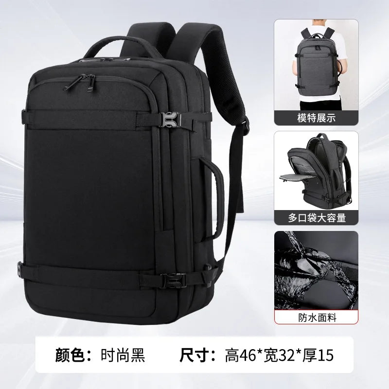 Oxford Cloth Men S Backpack Simple Travel Women Tide Waterproof Computer Bag Large Capacity