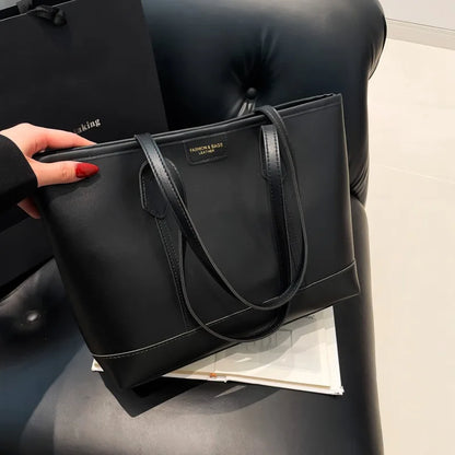 Large PU Leather Tote Bag for Women – Work & Daily Use