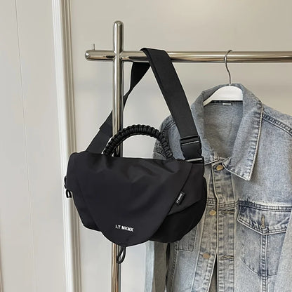 Stylish Oxford Crossbody Bag Adjustable Strap Large Capacity Messenger Work Daily Commute Fitness