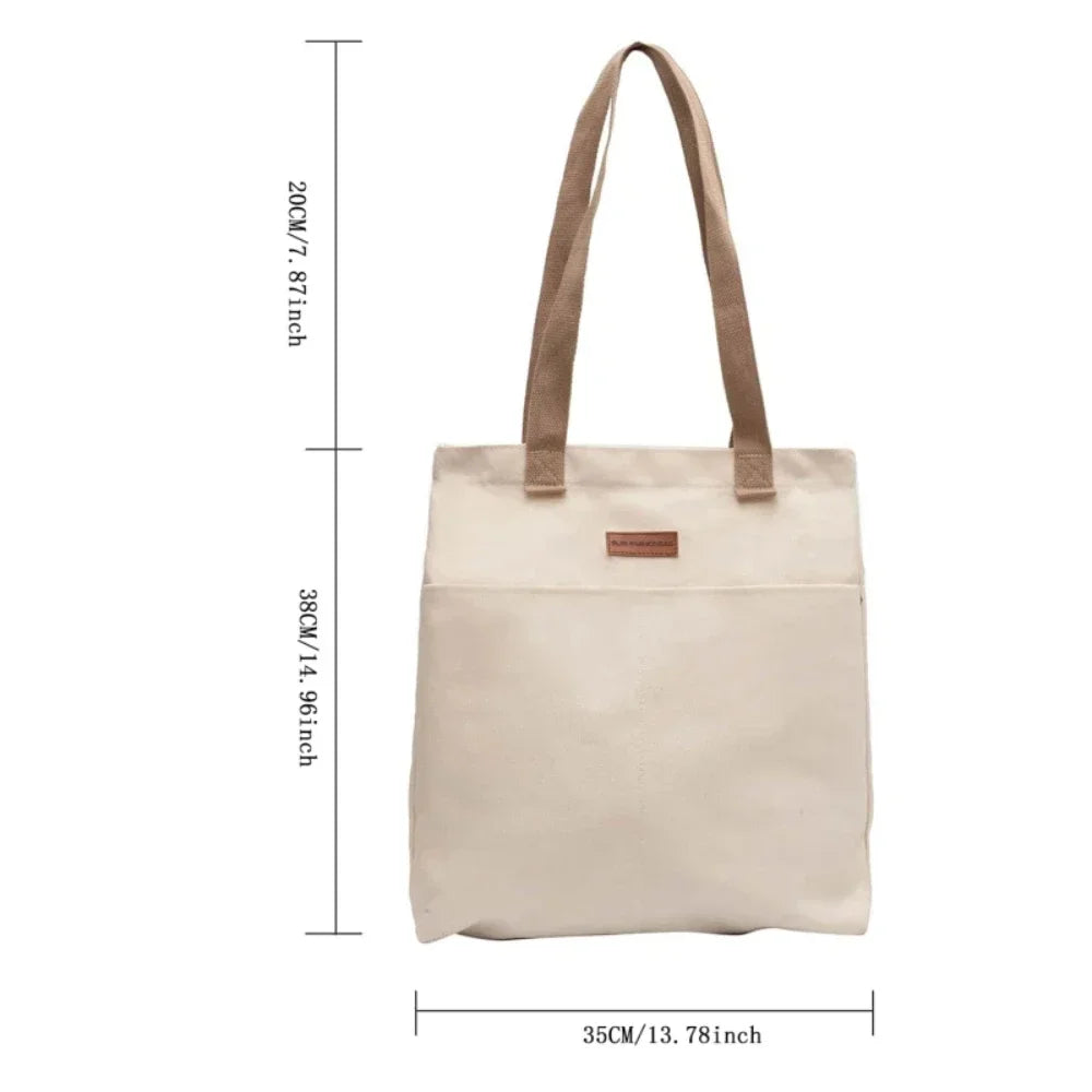 Large Canvas Tote Bag for Women – Everyday Shoulder Handbag