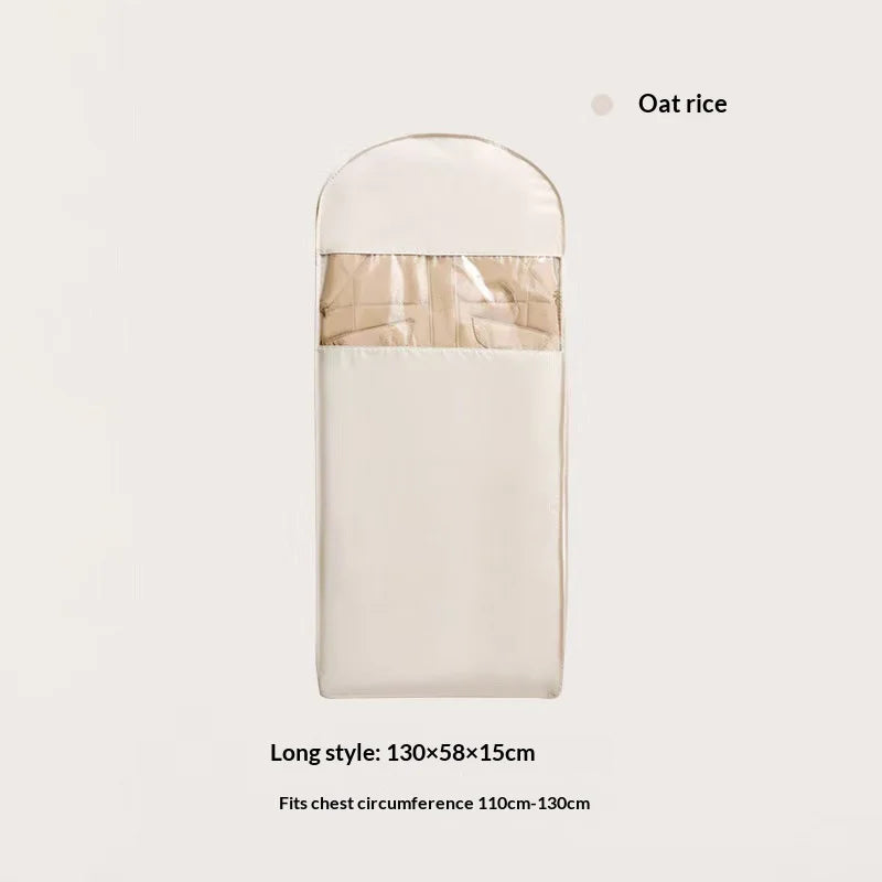 1pc Down Jacket Compressed Dust Cover Clothes Compression Hanging Bag Household Visible Storage