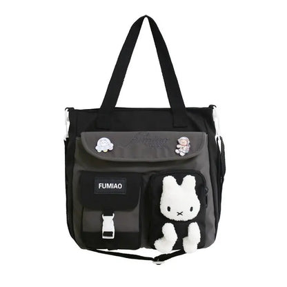 Student Remedial Hand Carrying Book Bag Class Canvas Lesson Slant Across One Shoulder