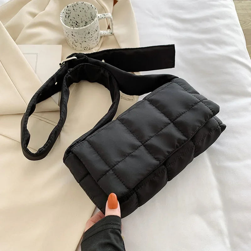 Space Cotton Down Jacket Shoulder Bag Strap Adjustment