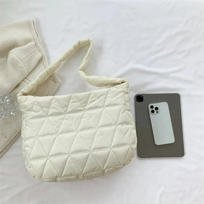 Puffer Quilted Crossbody Bag – Large Capacity Hobo Shoulder Bag