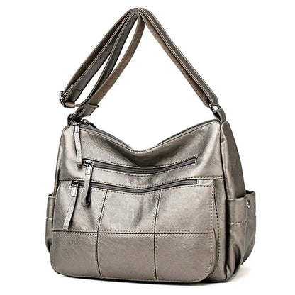 Women's Luxury Leather Crossbody Bag – Designer Shoulder Handbag