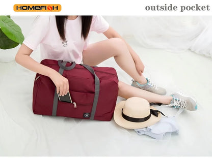 Homefish Folding Travel Storage Bag Large Capacity Luggage Handbag Moving