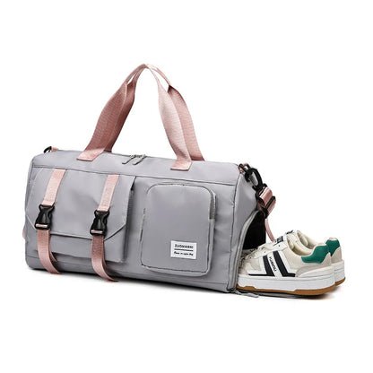 Waterproof Duffle Bag – Dry Wet Shoe Compartment Gym & Travel Bag