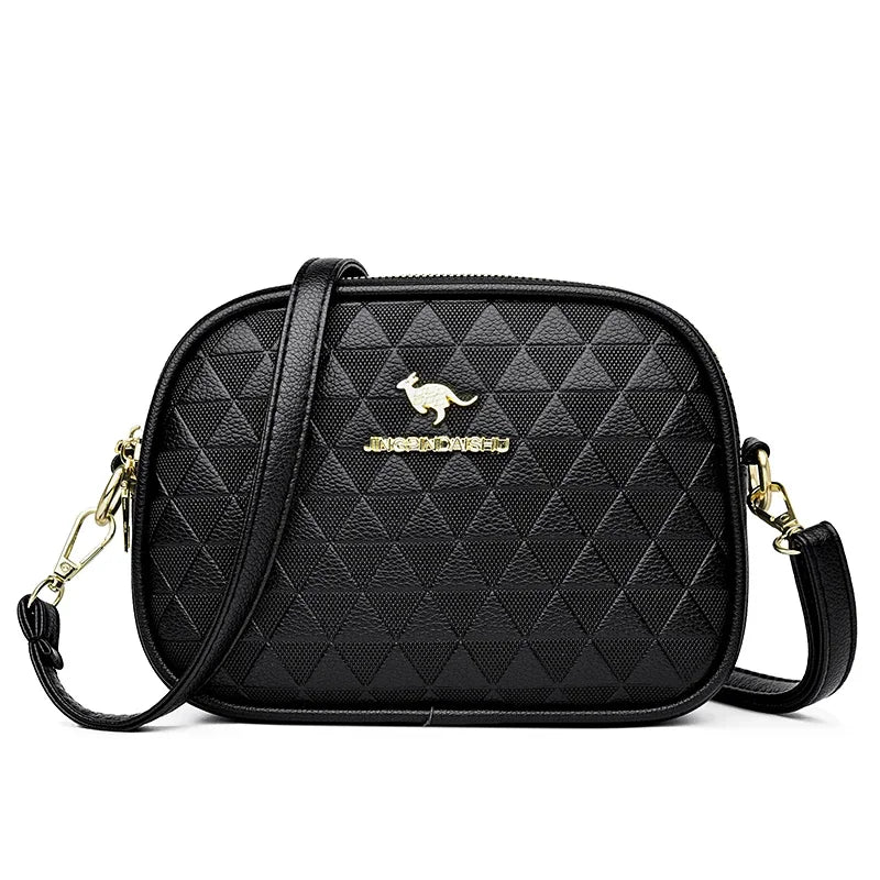 Women's Crossbody Bag – Multi-Pocket PU Leather Shoulder Handbag