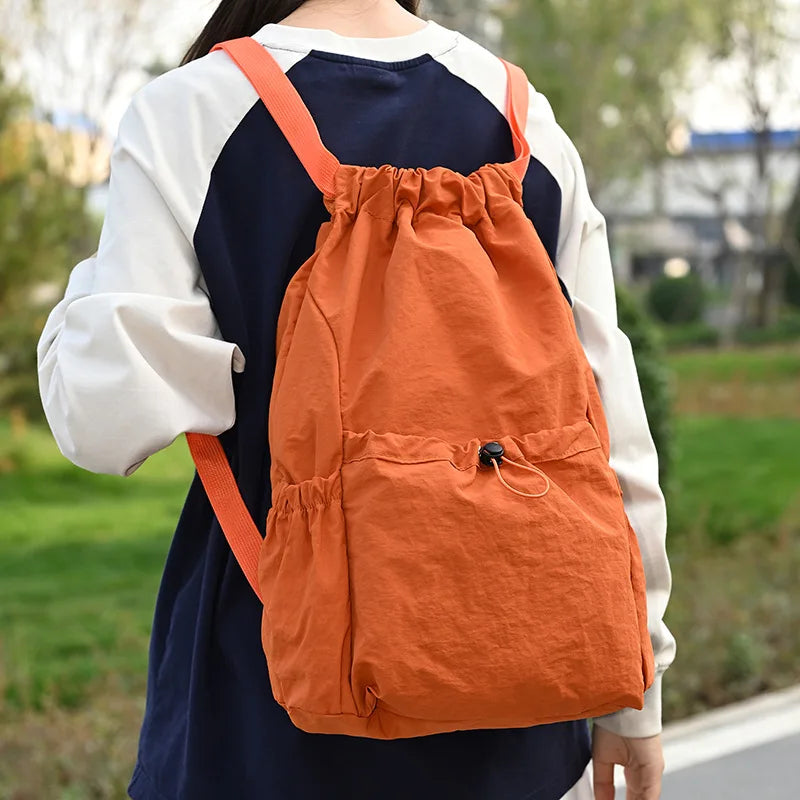 Lightweight Drawstring Backpack – Women's Sports & Travel Bag