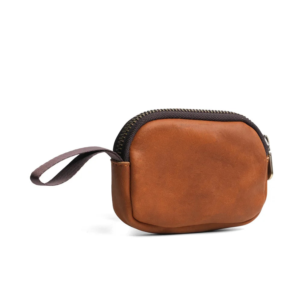 Genuine Leather Small Coin Purse Coin Pocket Top Layer Cowhide