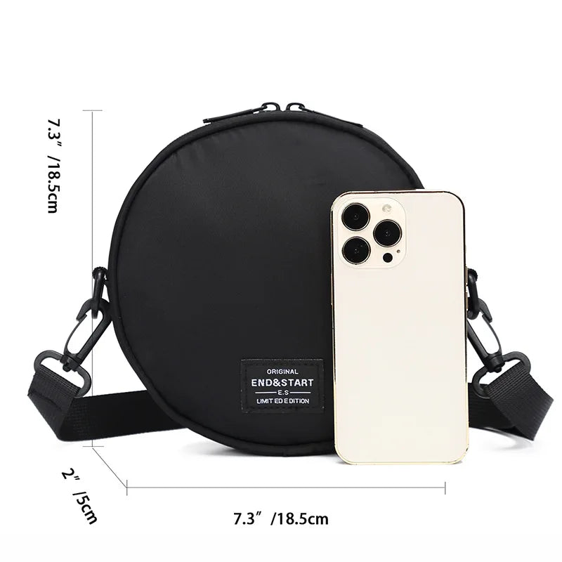 Round Single-Shoulder Bag Loose Change Portable Storage Fashionable Single-Shoulder Bag