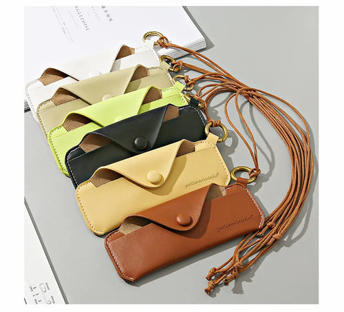 Portable Glasses Crossbody Bag Sunglasses Box Protect Both Men Women Hanging Their Necks