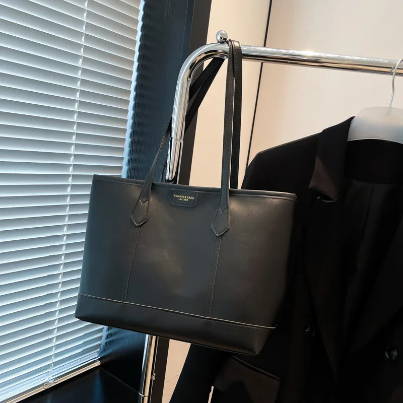 Large PU Leather Tote Bag for Women – Work & Daily Use