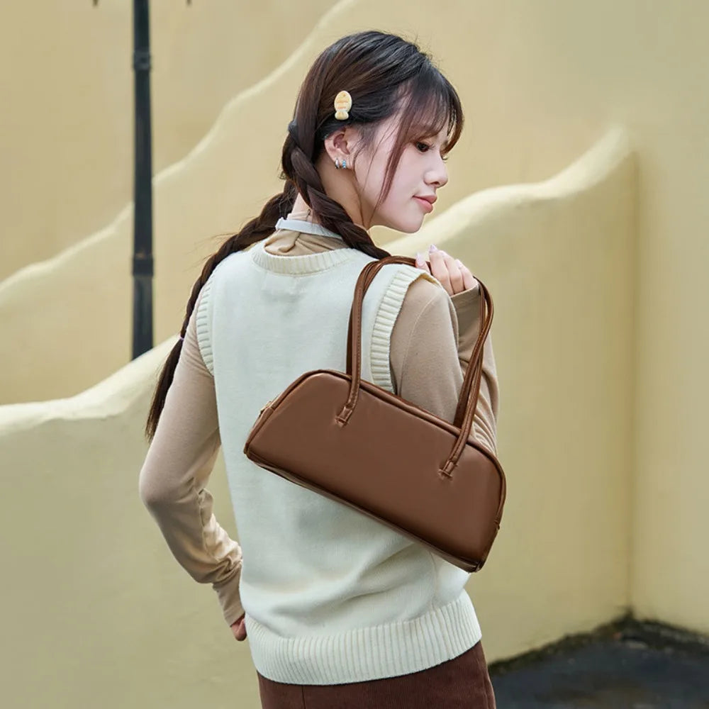 Individual Shoulder Bag Fixed Long Strap Zipper Closure Versatile Women S Bag Party Travel Work