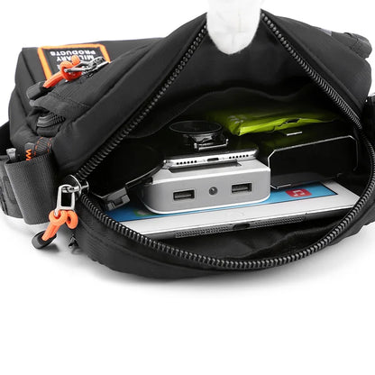 Men S Zipper Cross-Body Casual Shoulder Bag Postman Outdoor Large Capacity Sports