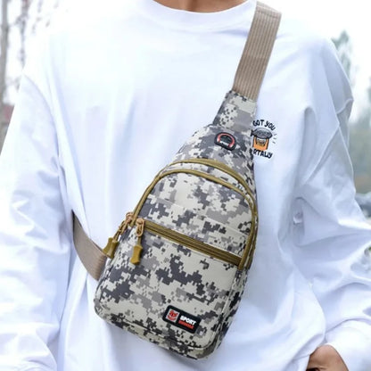 Camo Sling Chest Bag for Men – Outdoor Crossbody Pack