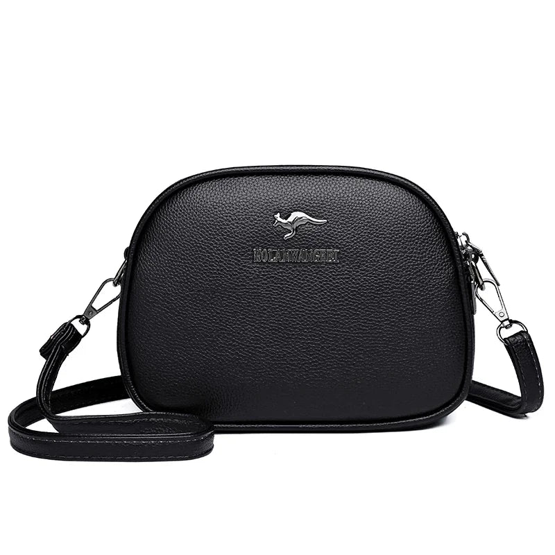 Women's Crossbody Bag – Multi-Pocket PU Leather Shoulder Handbag
