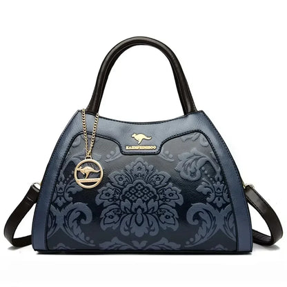 Luxury Embossed Leather Handbag for Women – Crossbody Shoulder Bag