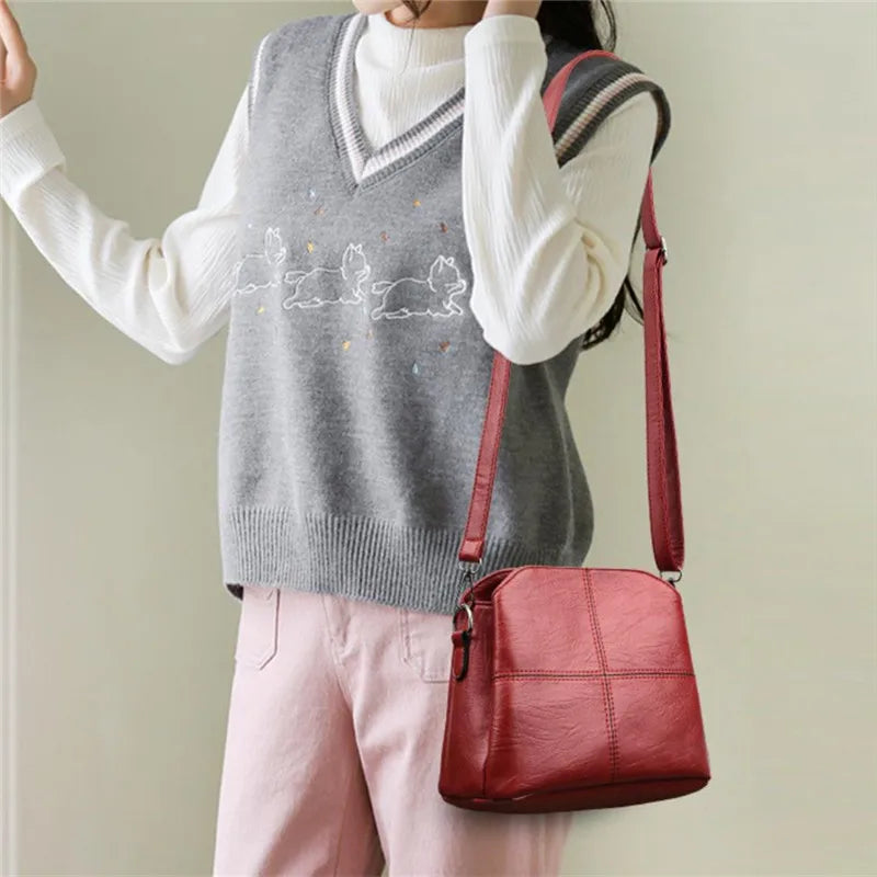 Large Capacity Crossbody Bag Classic Quilted Shoulder Purse Adjustable Strap