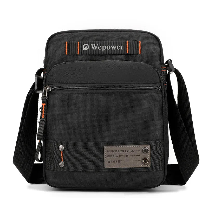 Nylon Waterproof Men S Shoulder Bag Multi-Layer Wear-Resistant Light Leisure Travel - Waterproof