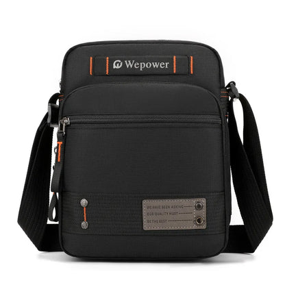 Nylon Waterproof Men S Shoulder Bag Multi-Layer Wear-Resistant Light Leisure Travel - Waterproof