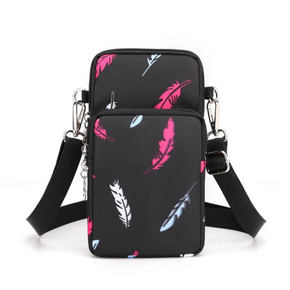 Crossbody Phone Bag with Headphone Hole & Adjustable Strap