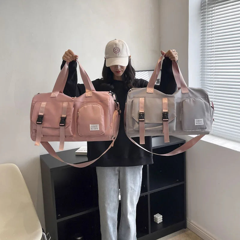 Waterproof Duffle Bag – Dry Wet Shoe Compartment Gym & Travel Bag